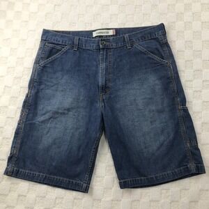 Vintage Y2K Levi's Carpenter Jean Shorts Mens 38 Blue Denim Baggy Loose Skate